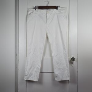NWOT Ralph Lauren White Cropped Pants 16